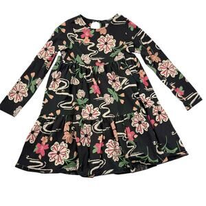 Tea Collection Black Floral Dress